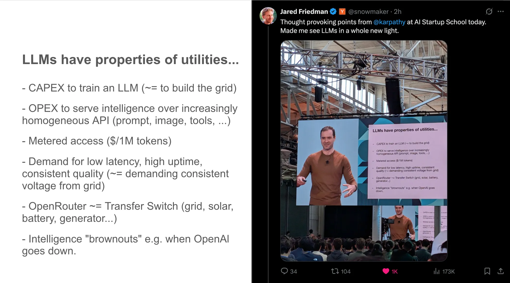 LLMs are like Utilities